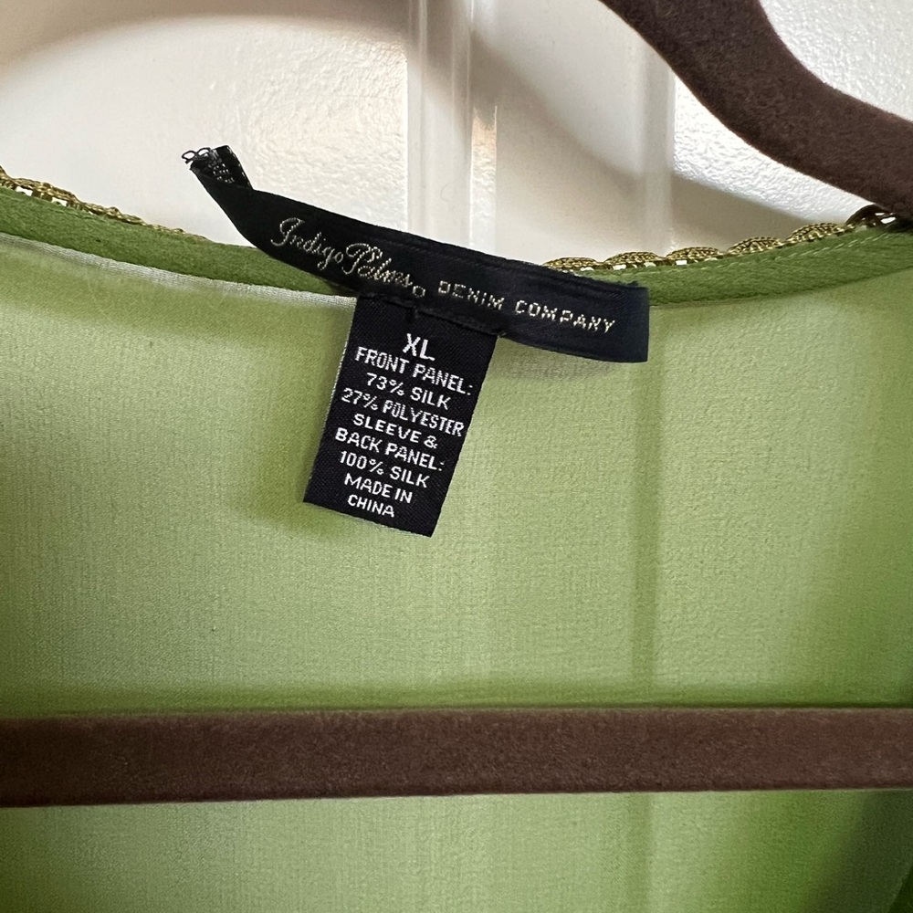 Green Embroidered Blouse - Picture 2 of 2